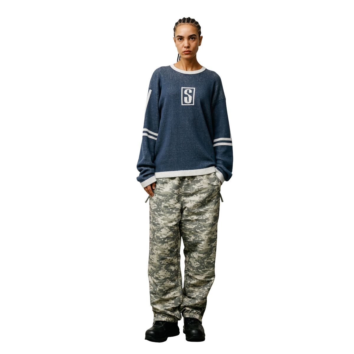 Stussy Alpine Sweater Blue